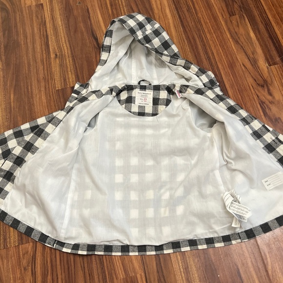 Zara Baby Girl Gingham Hooded Jacket - Picture 6 of 11